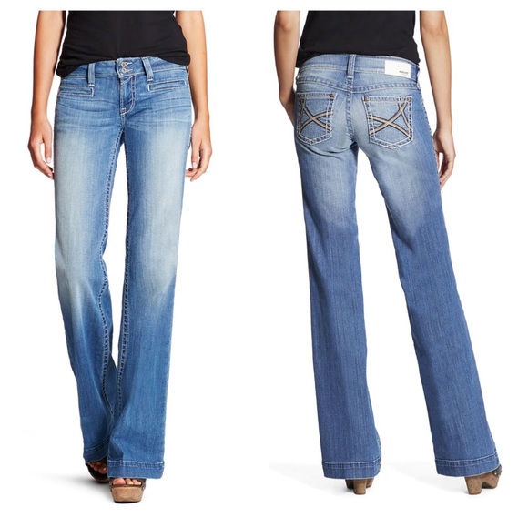 Ariat Denim - Ariat Ella Wide Leg Trouser Jeans Size 28 Long